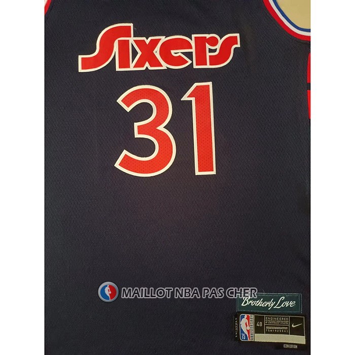 Maillot Philadelphia 76ers Ben Paul Millsap NO 31 Ville 2021-22 Bleu